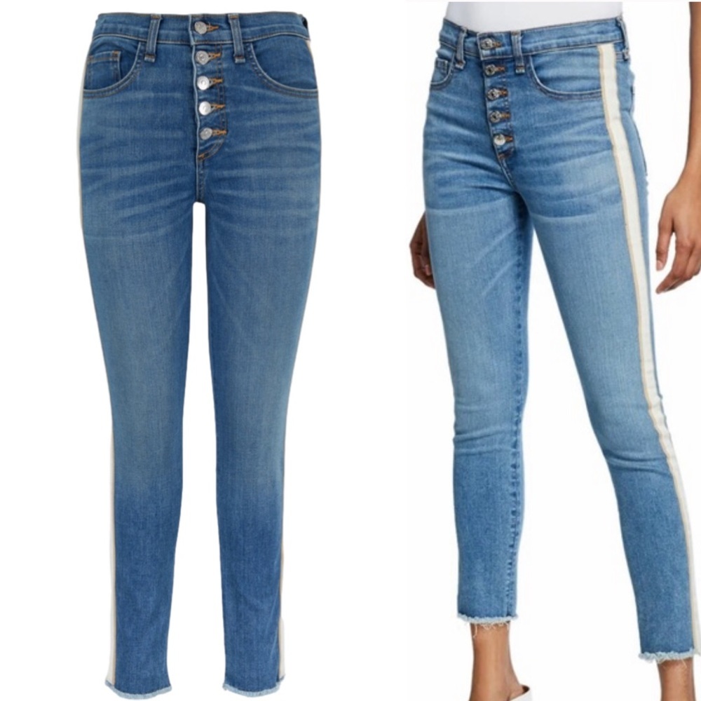 VERONICA Beard Blue Debbie 10” skinny with Tux in Grotto size 29